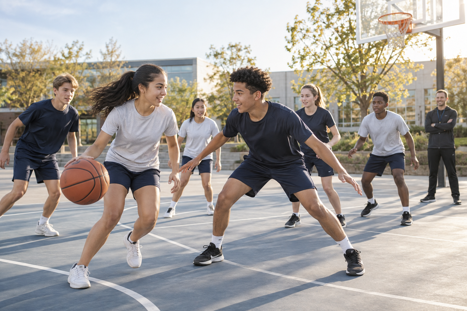 Sport and teamwork — illustrative school image